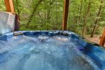 Soak away your cares in this hot tub